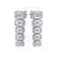 Elodie Emerald Lab Grown Diamond Bezel Drop Earrings