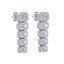 Elodie Emerald Lab Grown Diamond Bezel Drop Earrings