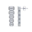 Elodie Emerald Lab Grown Diamond Bezel Drop Earrings