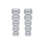 Elodie Emerald Lab Grown Diamond Bezel Drop Earrings