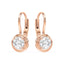 Elizabeth Prong Bezel Round Lab Grown Diamond Drop Earrings