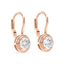 Elizabeth Prong Bezel Round Lab Grown Diamond Drop Earrings