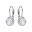 Elizabeth Prong Bezel Round Lab Grown Diamond Drop Earrings
