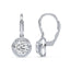 Elizabeth Prong Bezel Round Lab Grown Diamond Drop Earrings