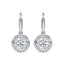 Elizabeth Prong Bezel Round Lab Grown Diamond Drop Earrings