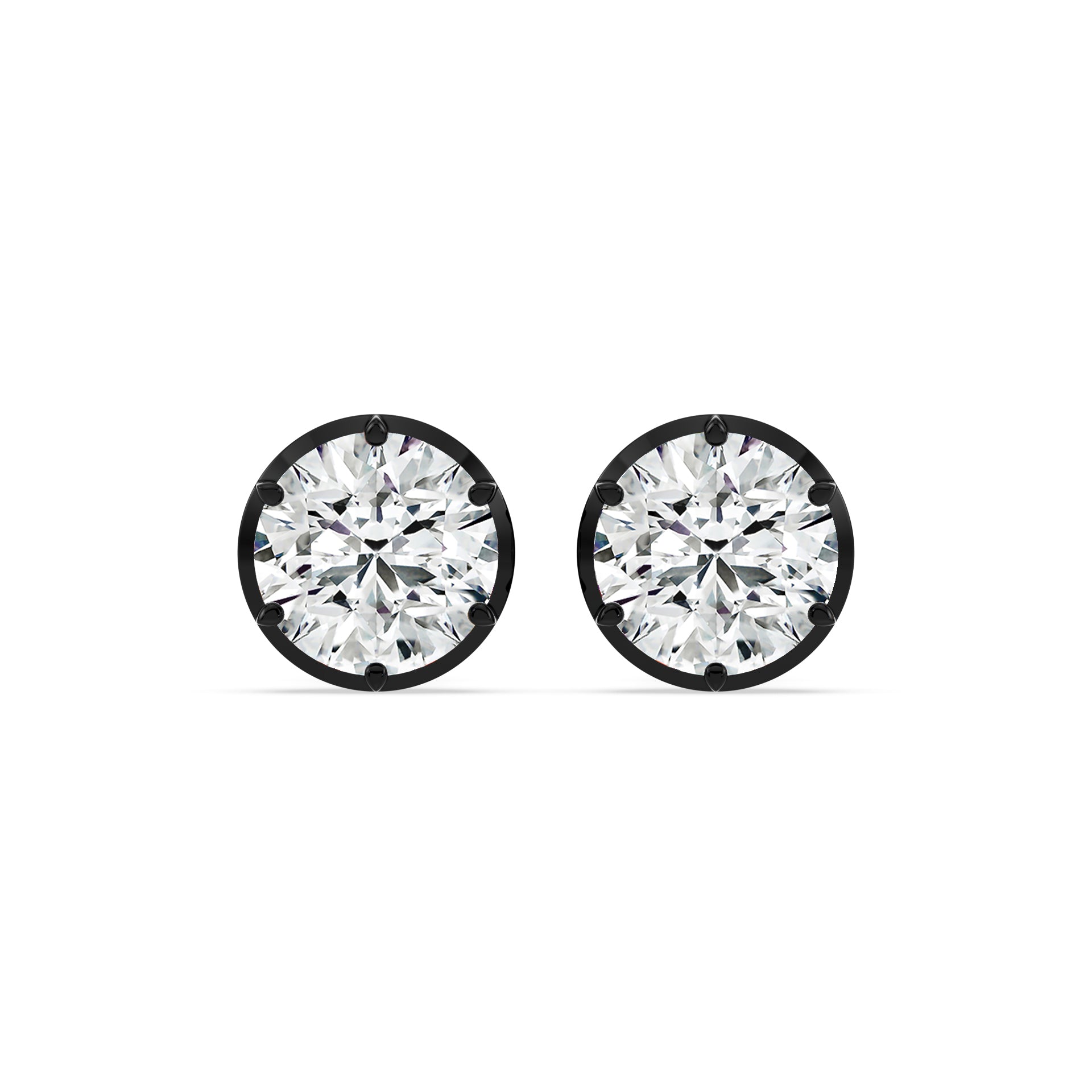 Elsie Georgian Button Back Lab Grown Diamond Stud Earrings