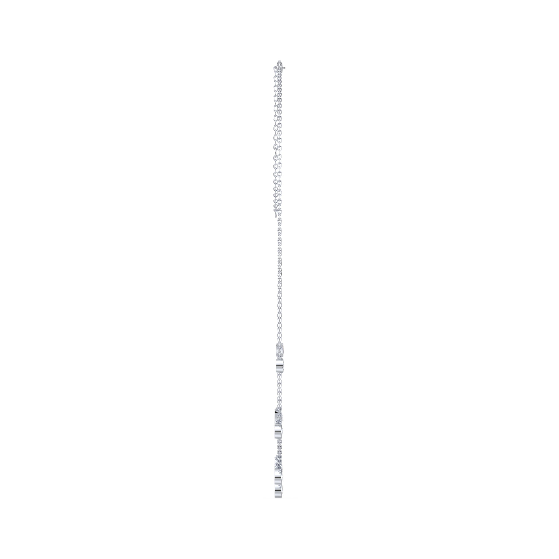 Sophia Pear Lab Grown Diamond Bezel Droplet Necklace