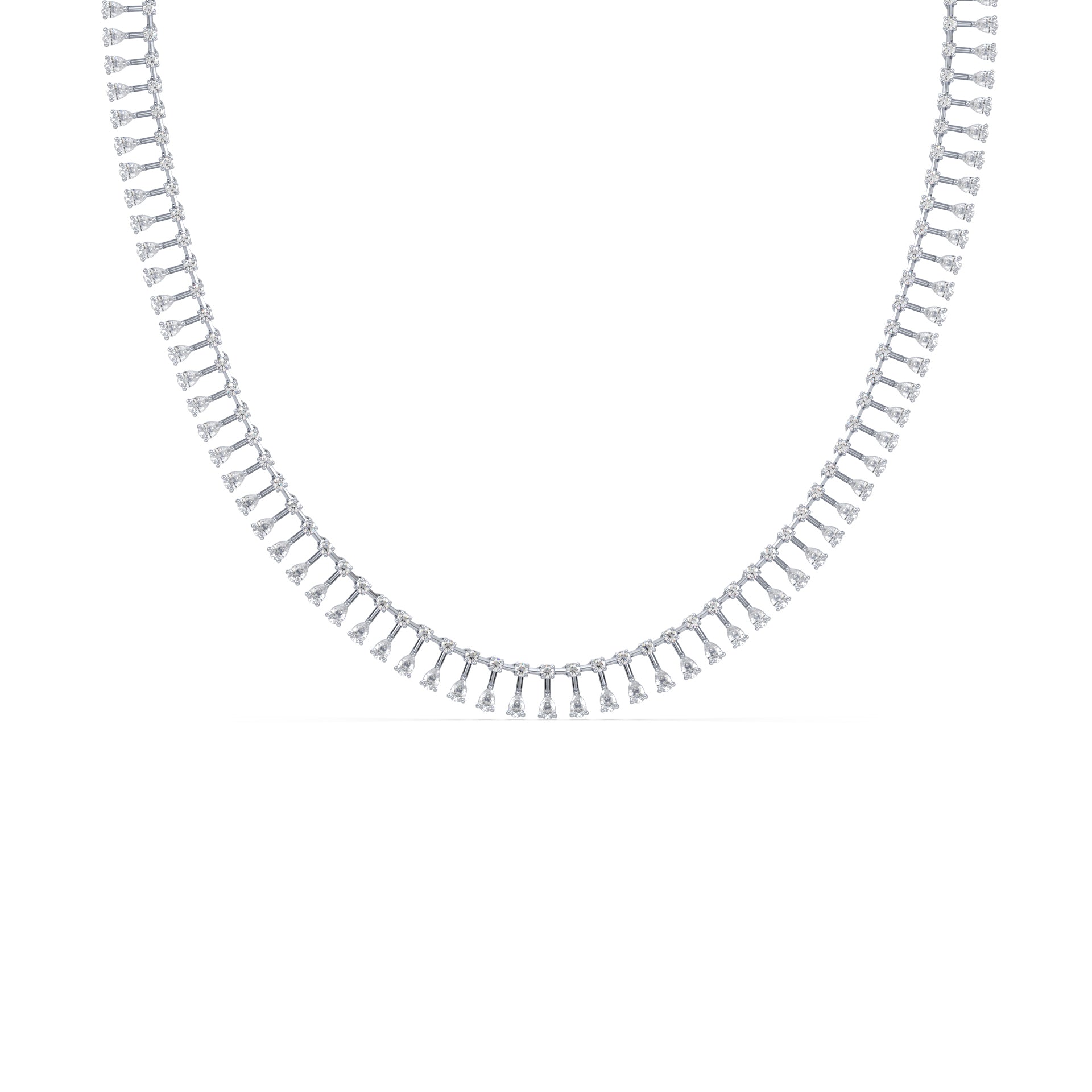 Savannah Pear Lab Grown Diamond Drop Collar Tennis Necklace