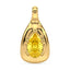 Rory Yellow Pear Lab Grown Diamond Bubble Bezel Prong Pendant