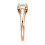 Dylan East West Emerald Lab Grown Diamond Bezel Prong Ring