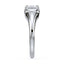 Dylan East West Emerald Lab Grown Diamond Bezel Prong Ring