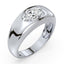 Serena East West Oval Lab Grown Diamond Dome Ring
