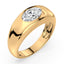 Serena East West Oval Lab Grown Diamond Dome Ring