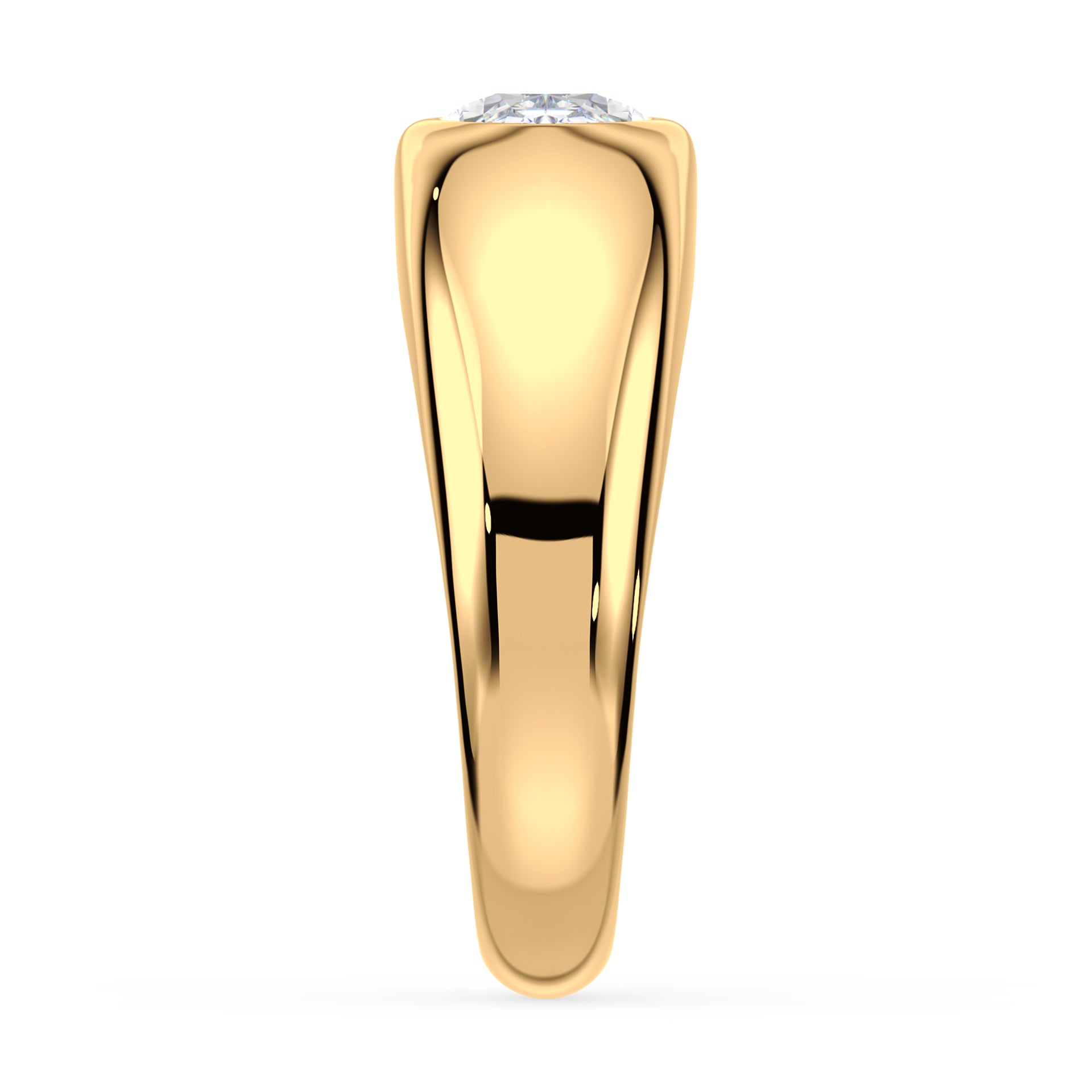 Serena East West Oval Lab Grown Diamond Dome Ring
