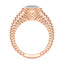 Lake Round Lab Grown Diamond Bezel Ripple Dome Ring