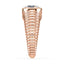 Lake Round Lab Grown Diamond Bezel Ripple Dome Ring