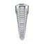 Lake Round Lab Grown Diamond Bezel Ripple Dome Ring