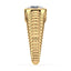 Lake Round Lab Grown Diamond Bezel Ripple Dome Ring