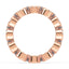 Piper Round Lab Grown Diamond Double Row Half Bezel Eternity Ring