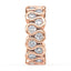 Piper Round Lab Grown Diamond Double Row Half Bezel Eternity Ring