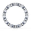 Piper Round Lab Grown Diamond Double Row Half Bezel Eternity Ring