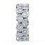 Piper Round Lab Grown Diamond Double Row Half Bezel Eternity Ring