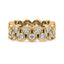 Piper Round Lab Grown Diamond Double Row Half Bezel Eternity Ring