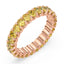 Greer Fancy Yellow Oval Lab Grown Diamond Eternity Ring