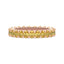 Greer Fancy Yellow Oval Lab Grown Diamond Eternity Ring