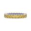 Greer Fancy Yellow Oval Lab Grown Diamond Eternity Ring