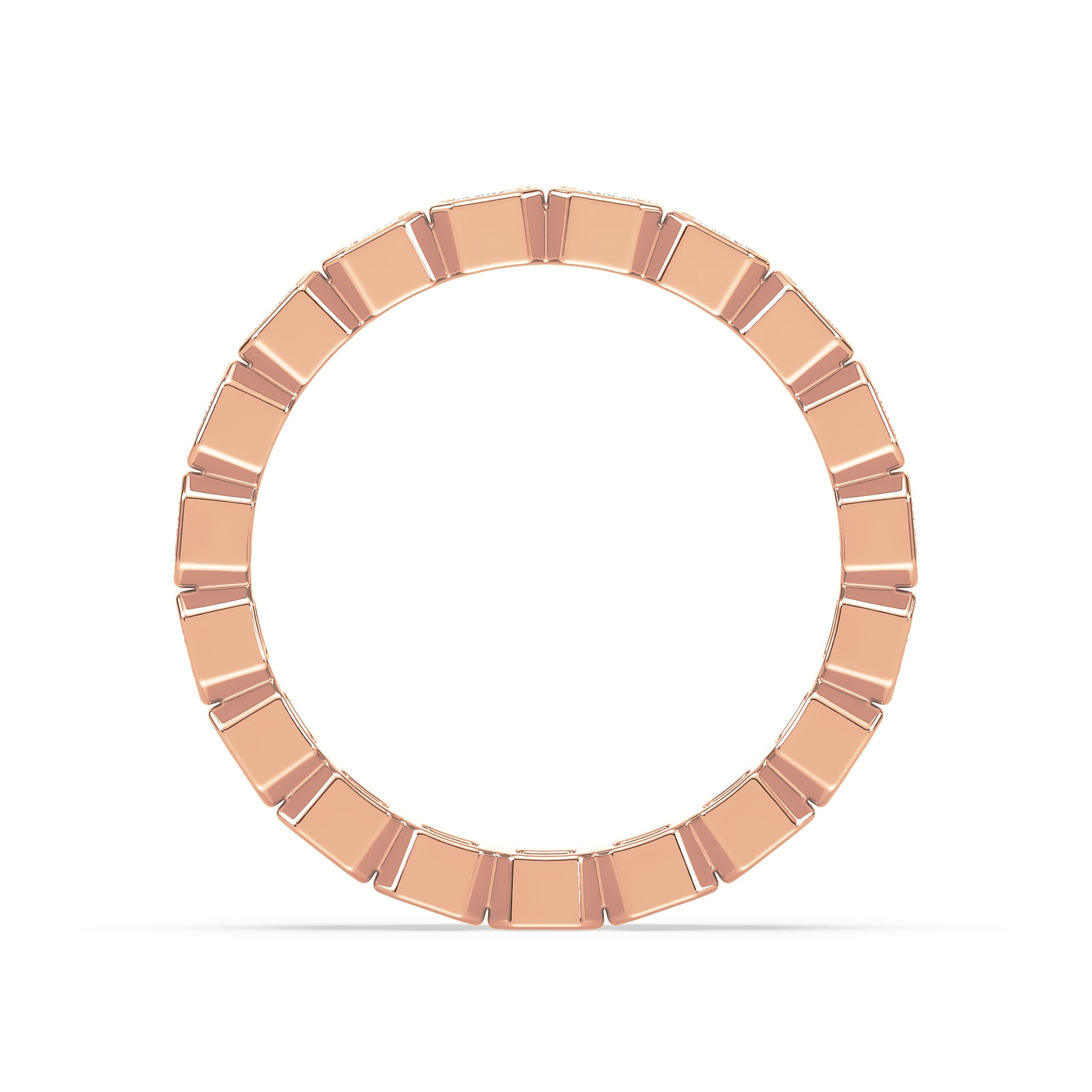 Greta Emerald Bezel Lab Grown Diamond Eternity Ring