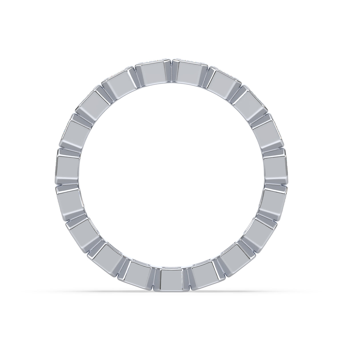 Greta Emerald Bezel Lab Grown Diamond Eternity Ring