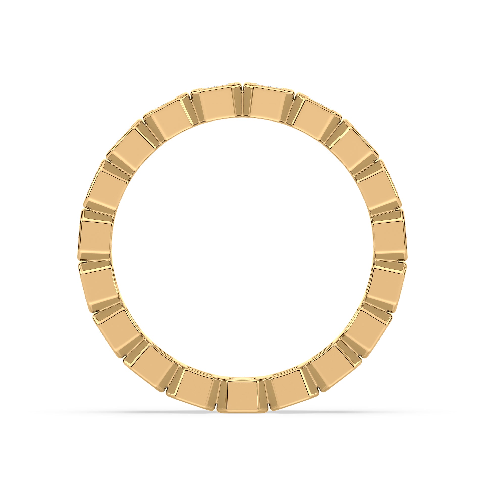 Greta Emerald Bezel Lab Grown Diamond Eternity Ring