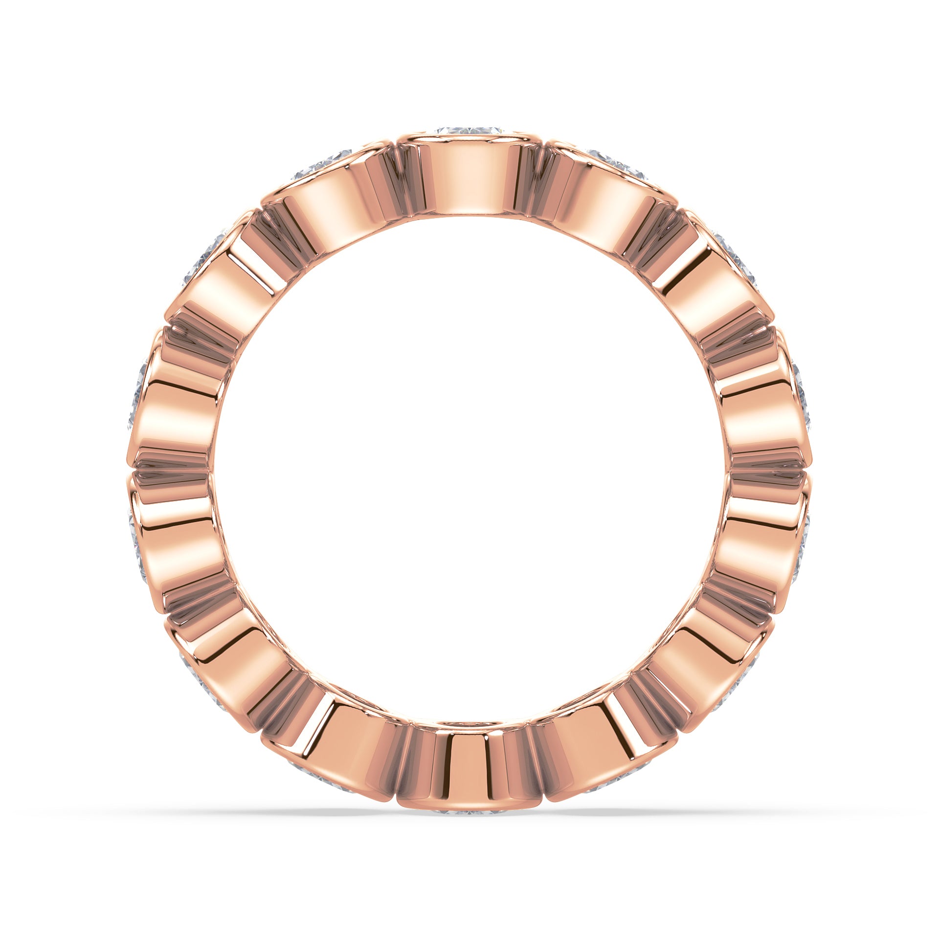 Stella Oval Bezel Lab Grown Diamond Eternity Ring