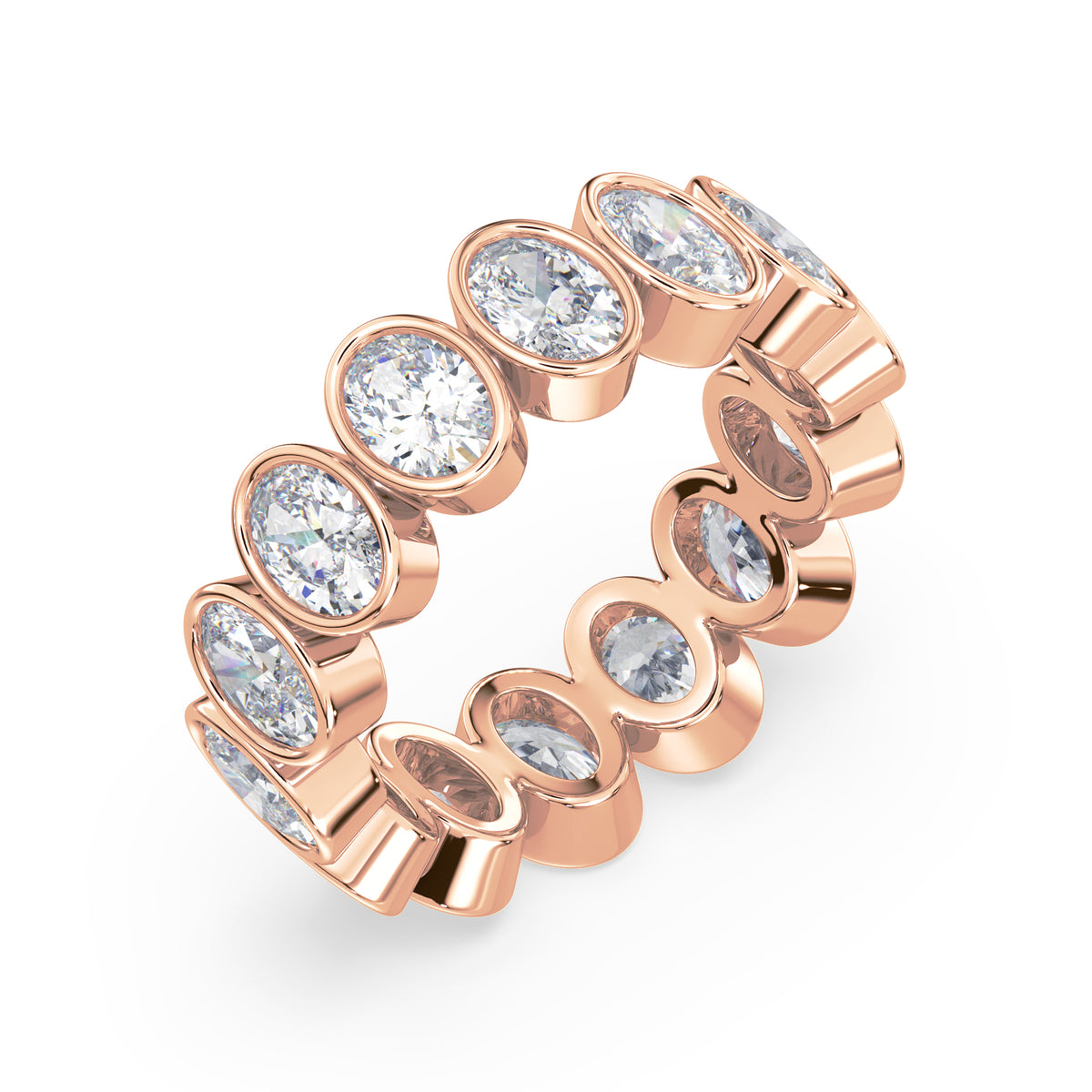 Stella Oval Bezel Lab Grown Diamond Eternity Ring