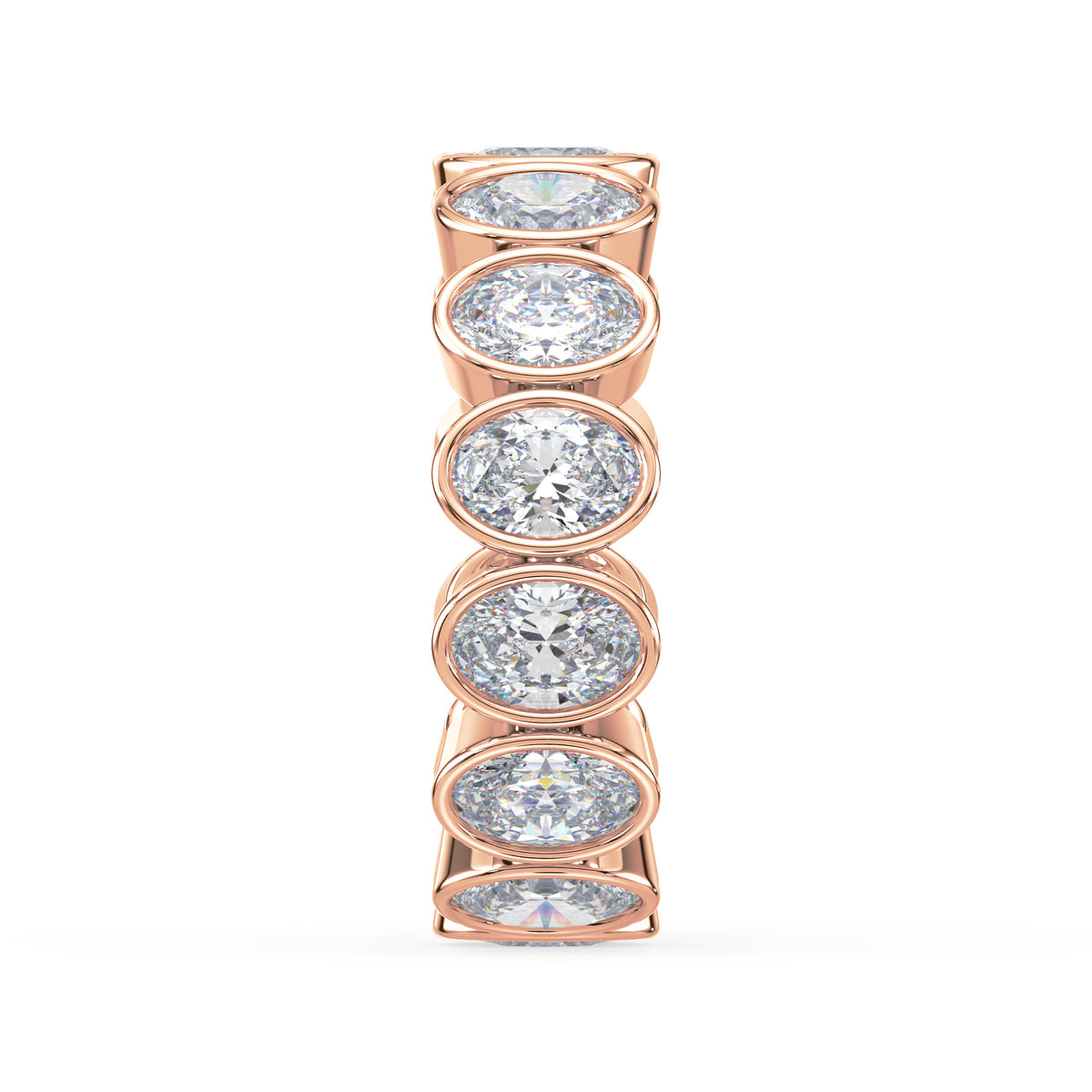Stella Oval Bezel Lab Grown Diamond Eternity Ring