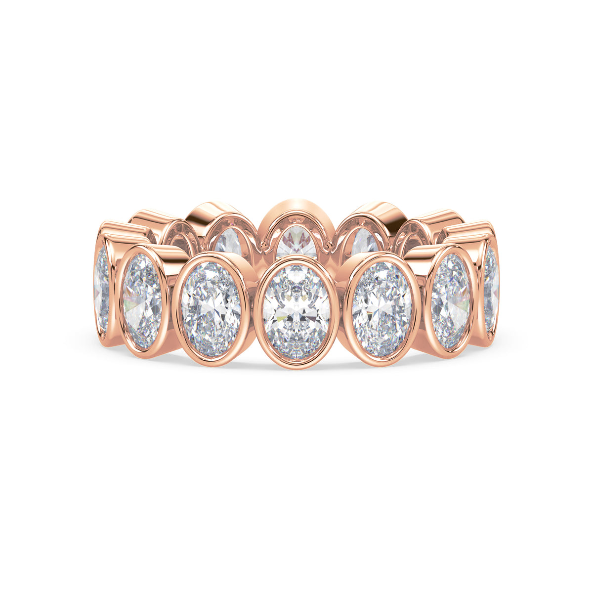 Stella Oval Bezel Lab Grown Diamond Eternity Ring