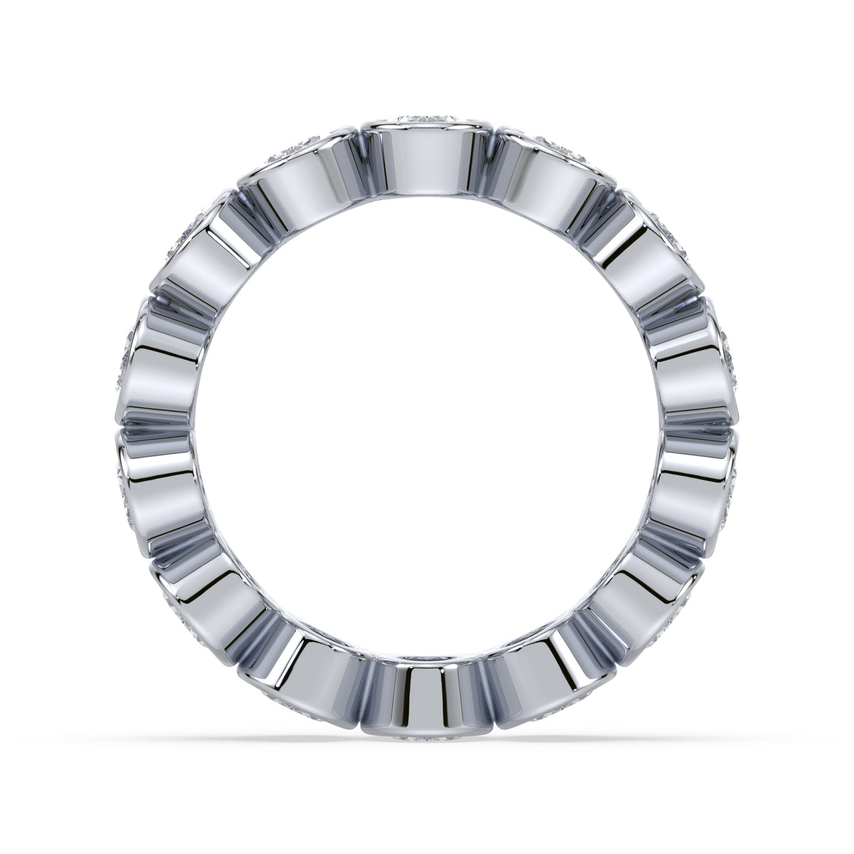 Stella Oval Bezel Lab Grown Diamond Eternity Ring