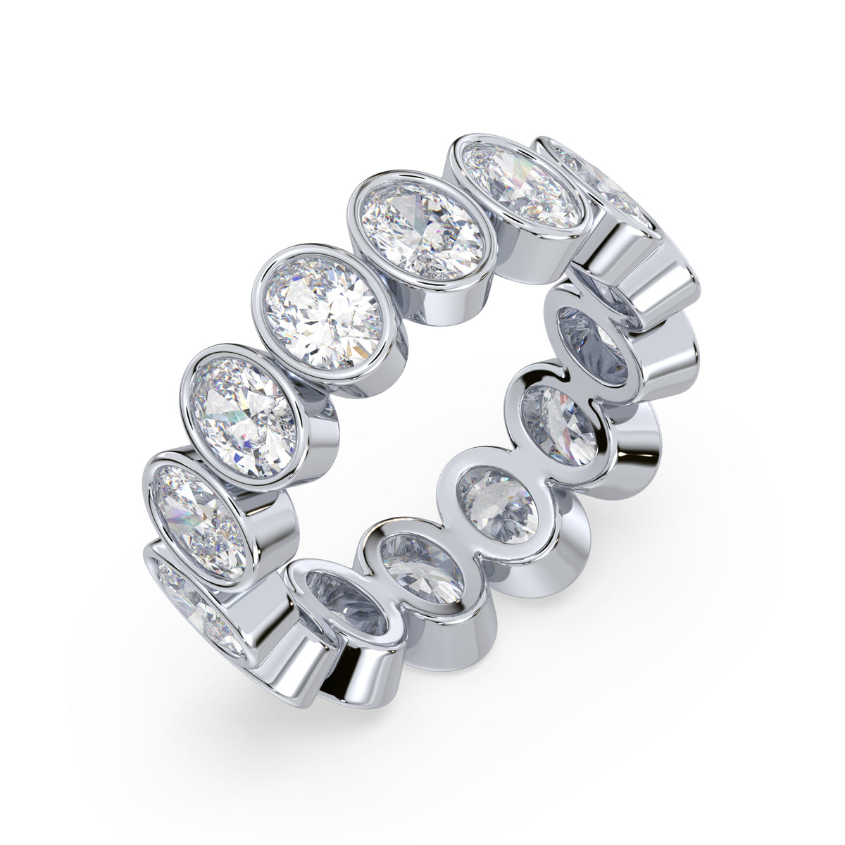 Stella Oval Bezel Lab Grown Diamond Eternity Ring