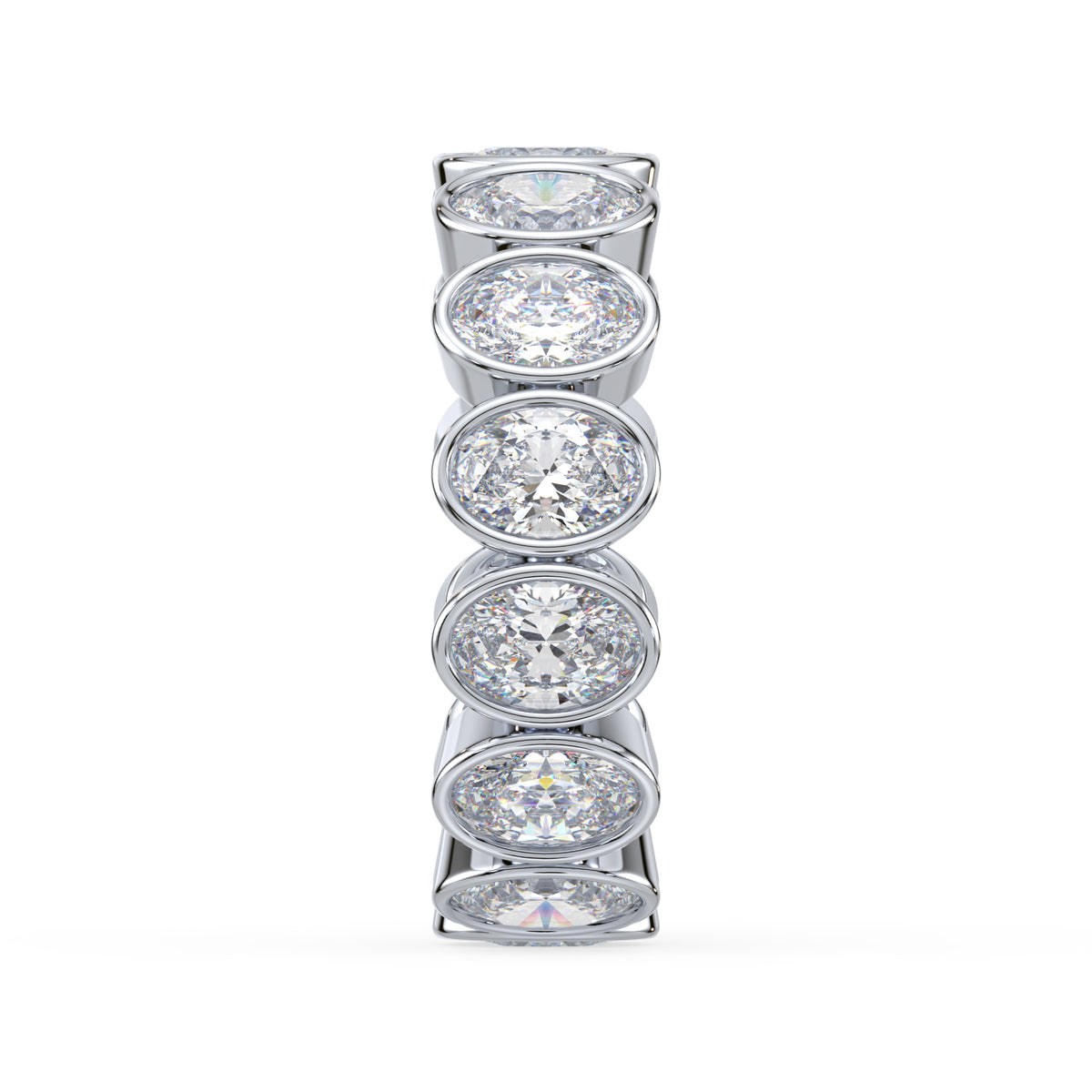 Stella Oval Bezel Lab Grown Diamond Eternity Ring