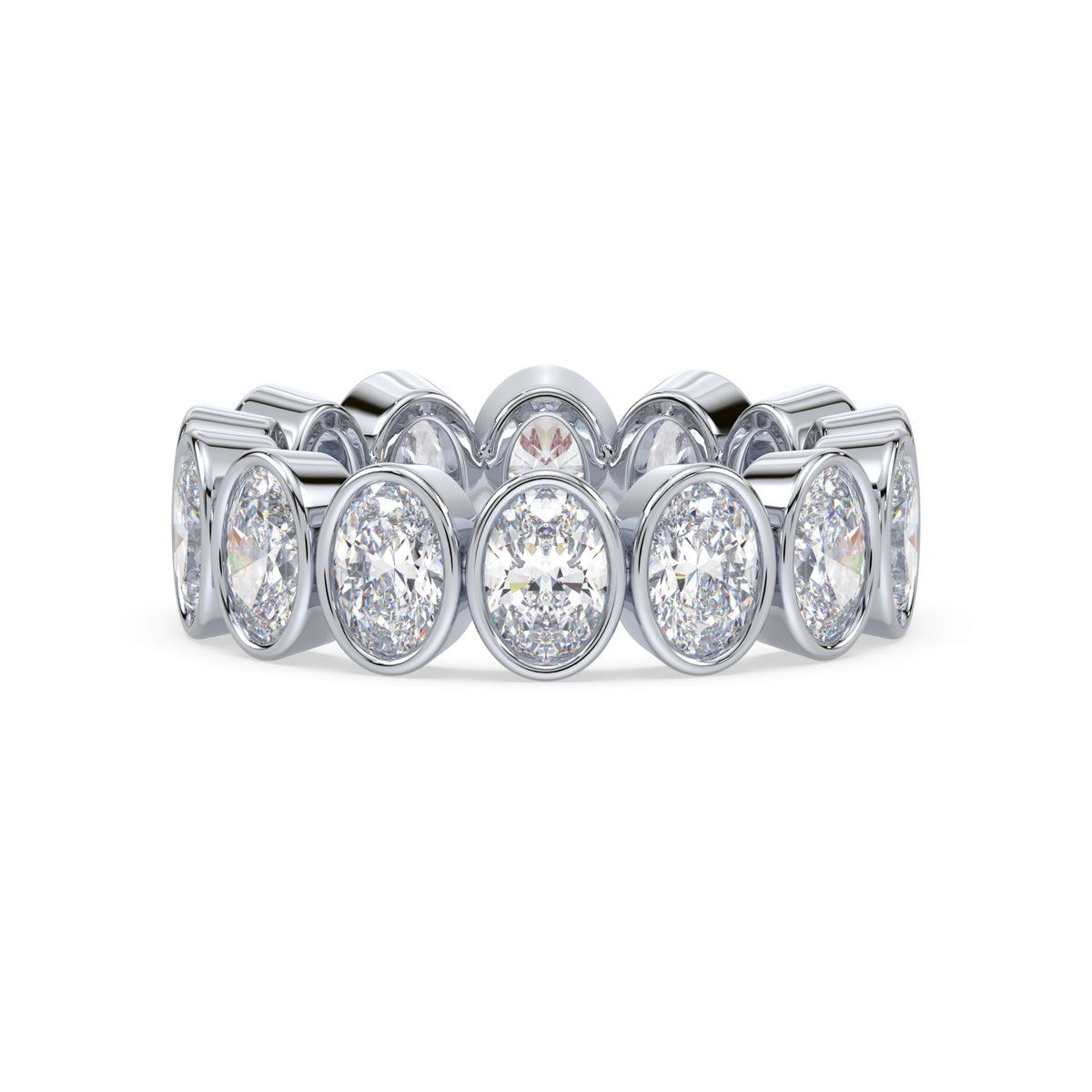 Stella Oval Bezel Lab Grown Diamond Eternity Ring