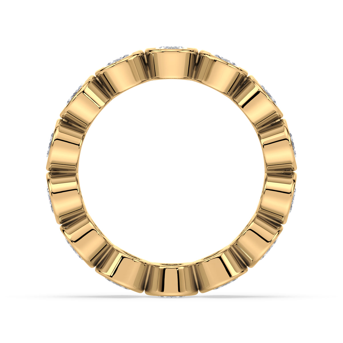 Stella Oval Bezel Lab Grown Diamond Eternity Ring