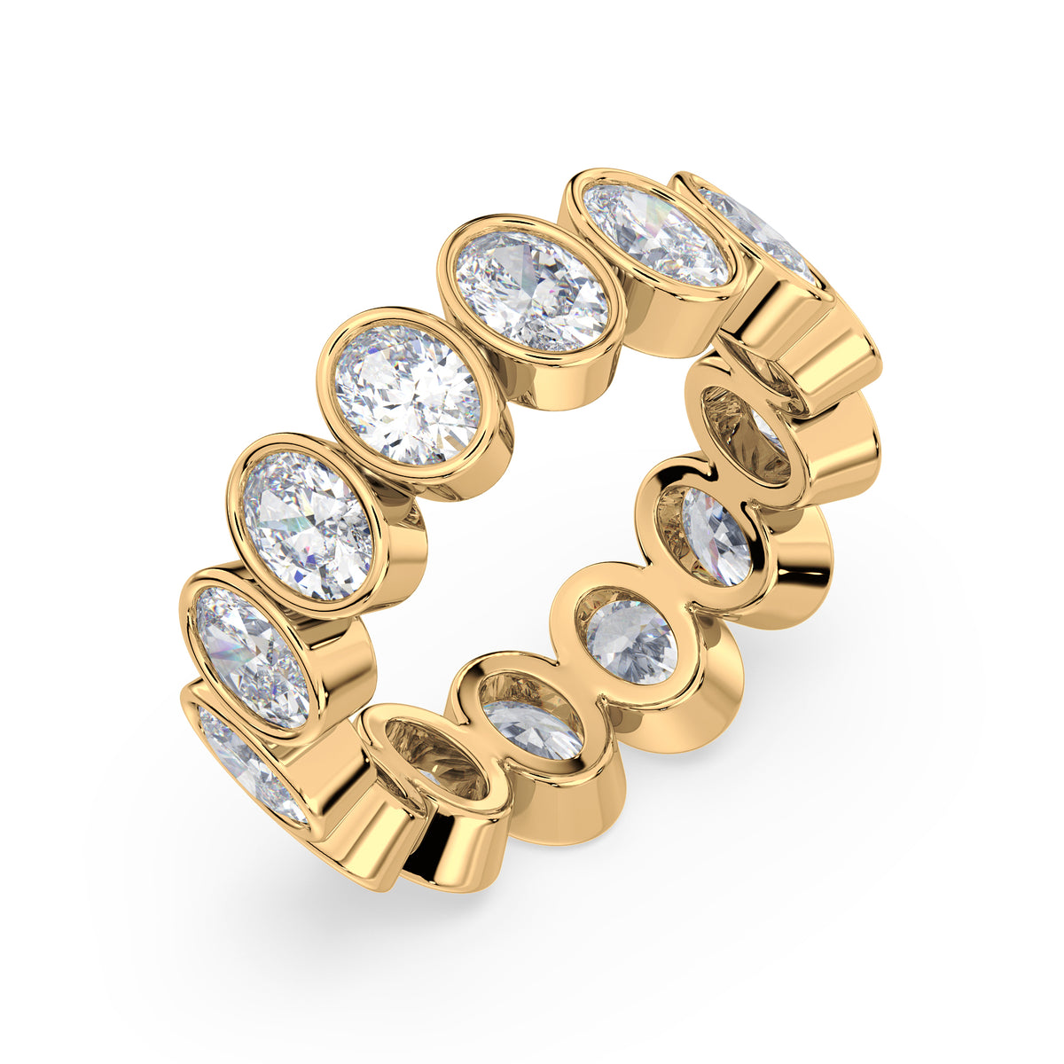 Stella Oval Bezel Lab Grown Diamond Eternity Ring