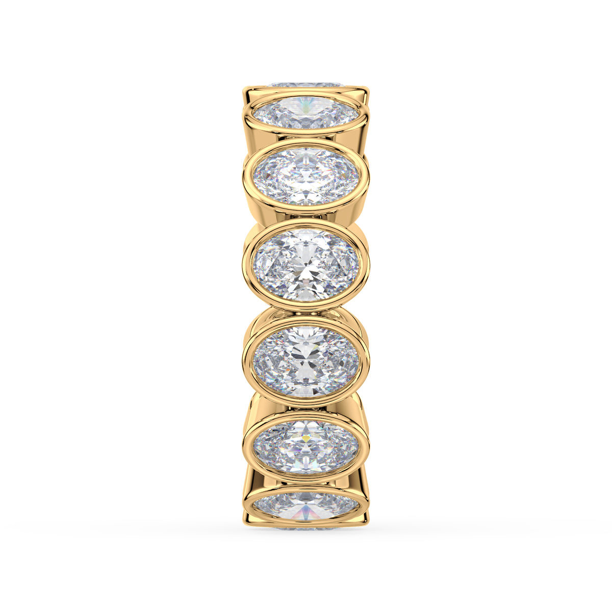 Stella Oval Bezel Lab Grown Diamond Eternity Ring