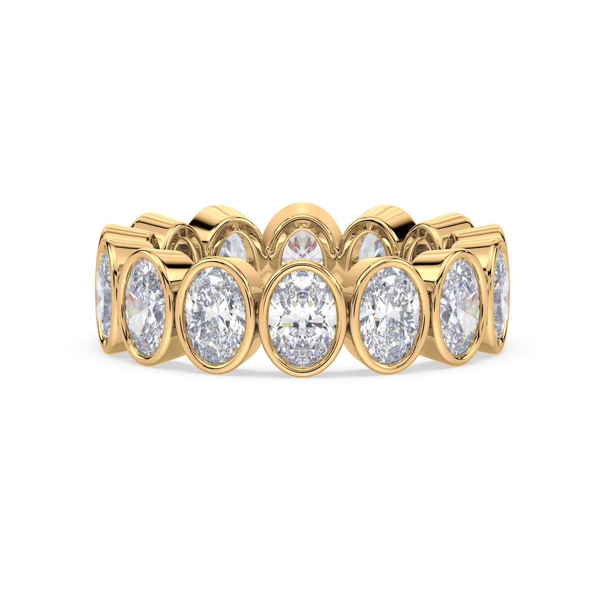 Stella Oval Bezel Lab Grown Diamond Eternity Ring