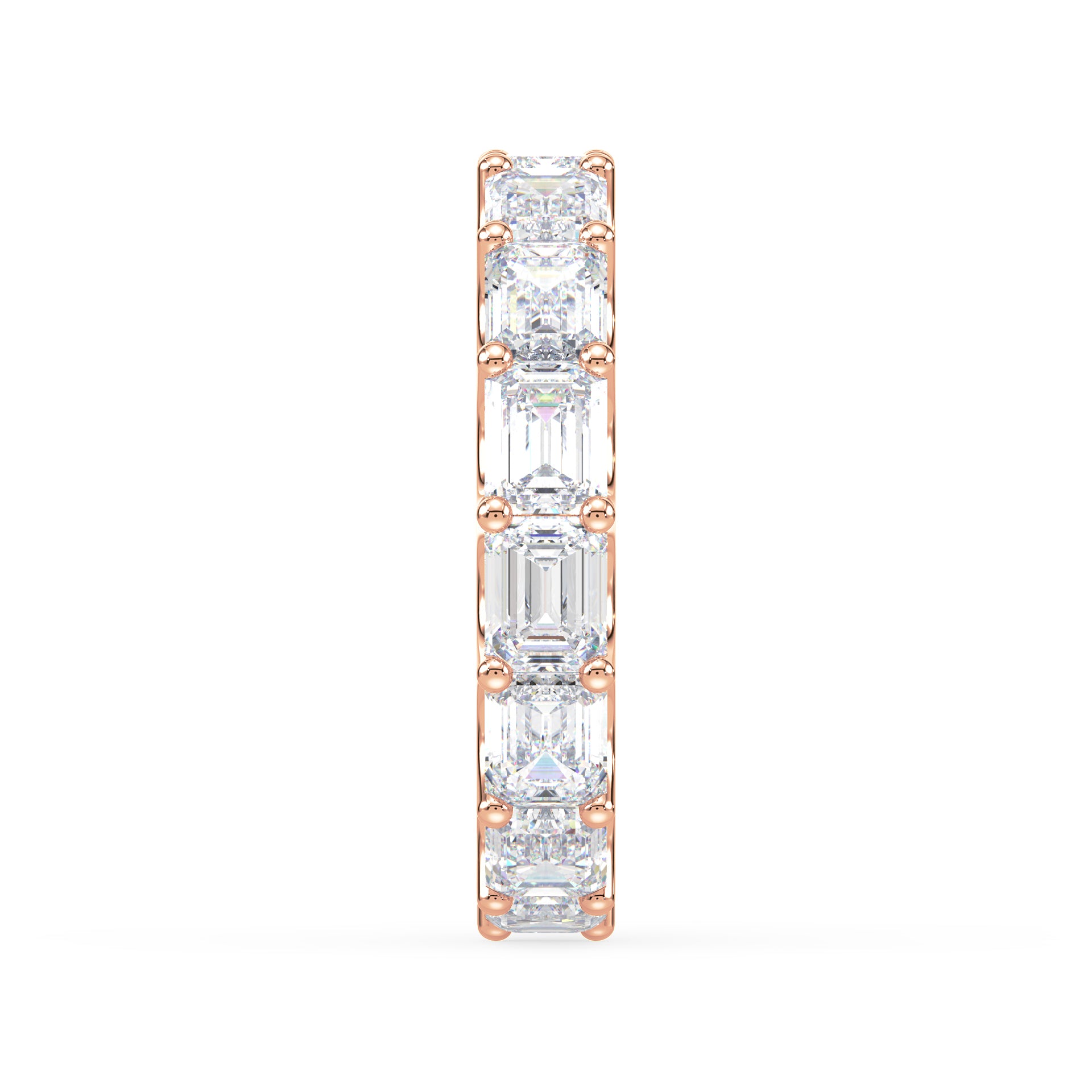 Sylvie East-West Emerald Lab Grown Diamond Eternity Ring