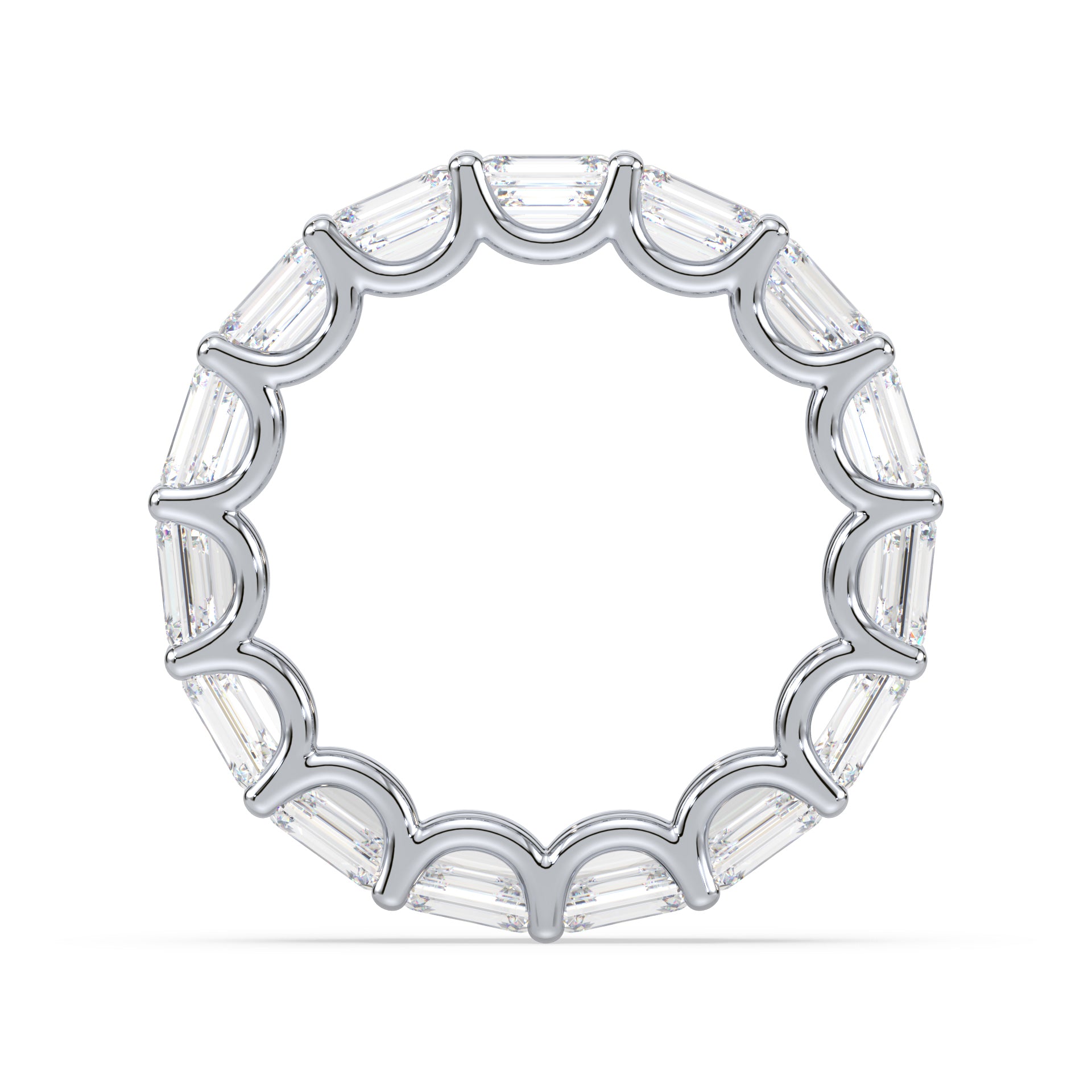 Sylvie East-West Emerald Lab Grown Diamond Eternity Ring