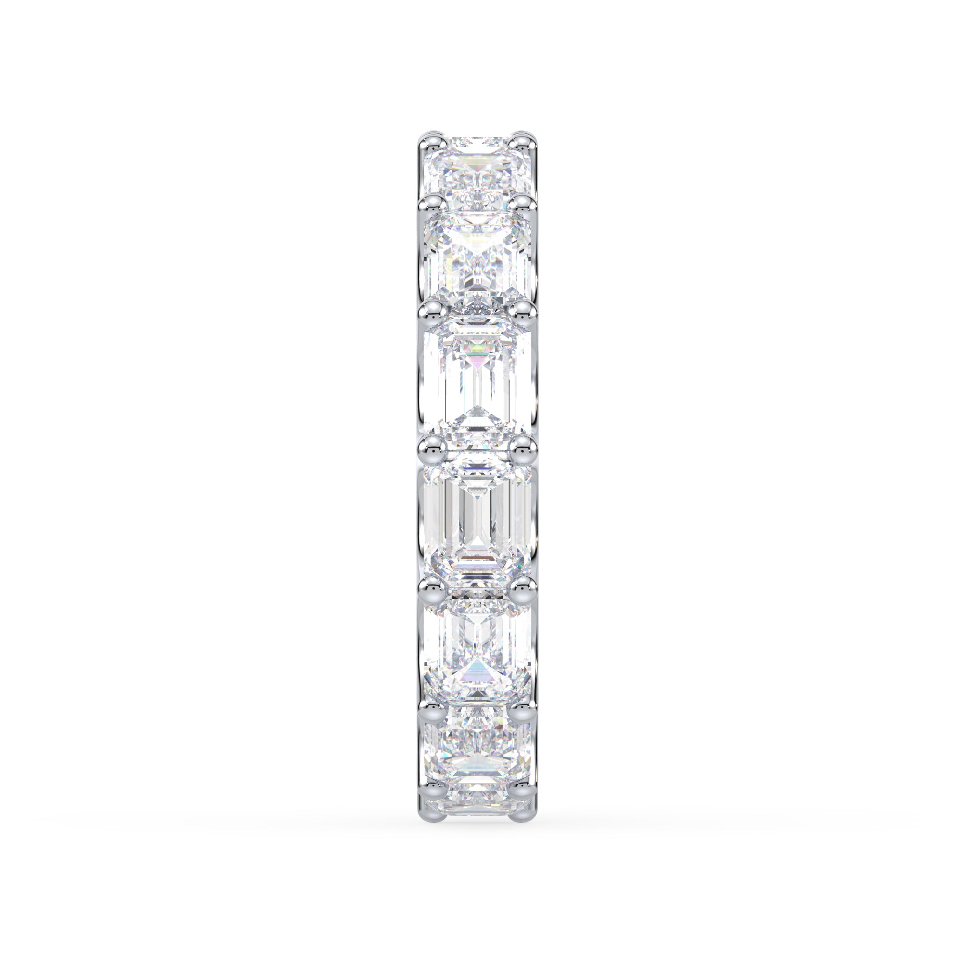 Sylvie East-West Emerald Lab Grown Diamond Eternity Ring