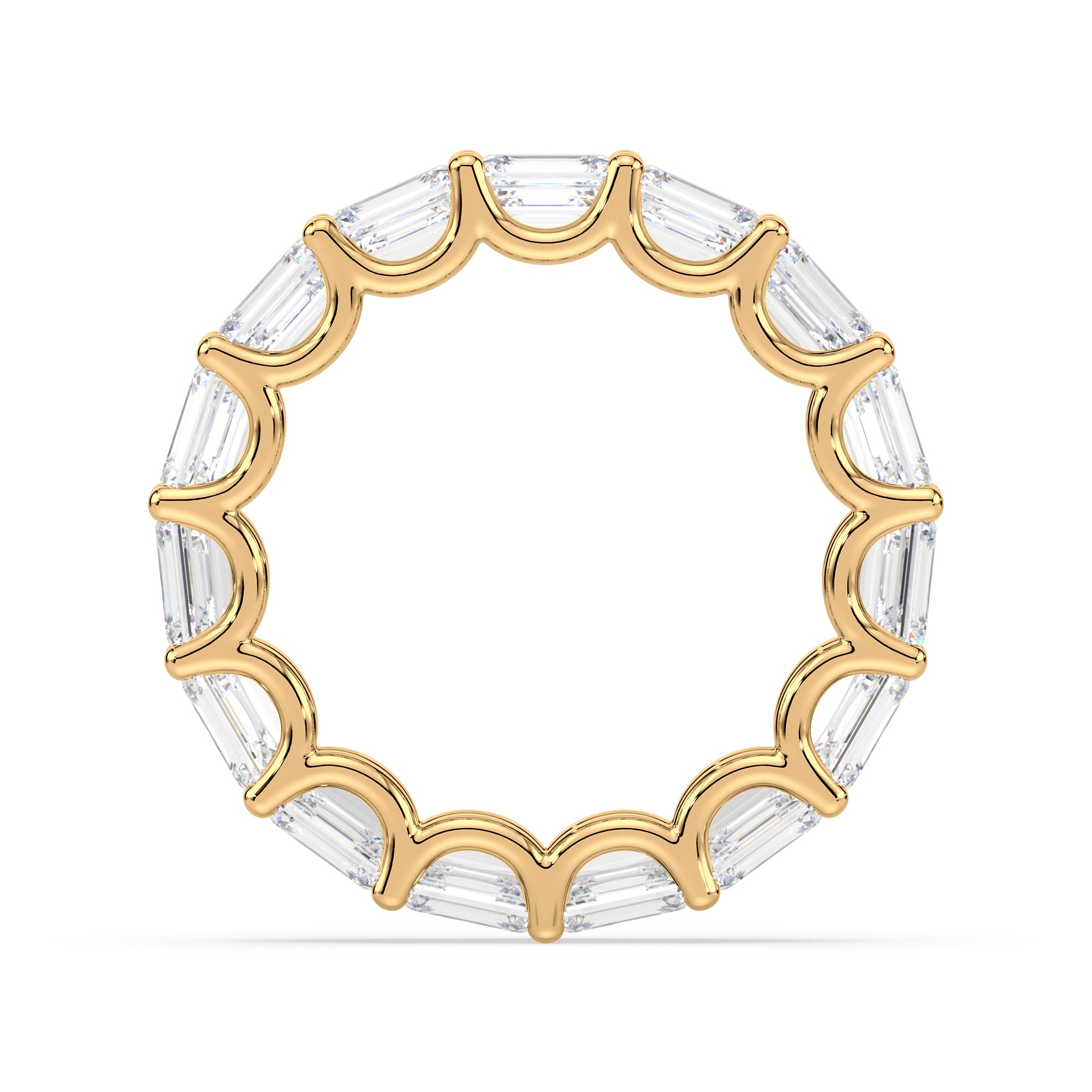 Sylvie East-West Emerald Lab Grown Diamond Eternity Ring