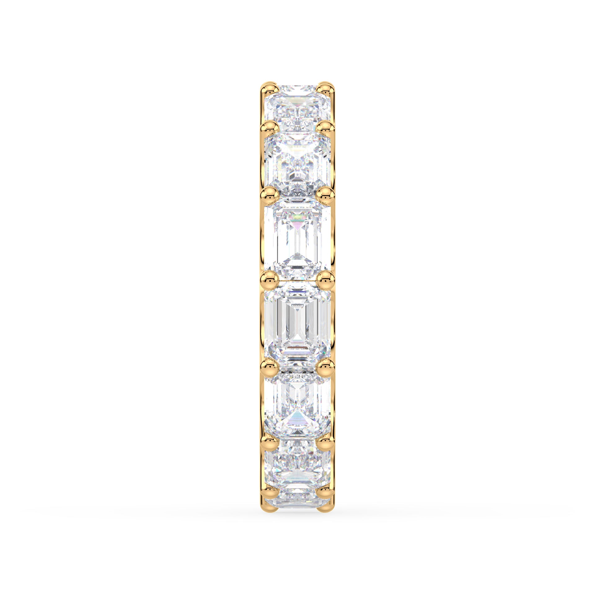 Sylvie East-West Emerald Lab Grown Diamond Eternity Ring